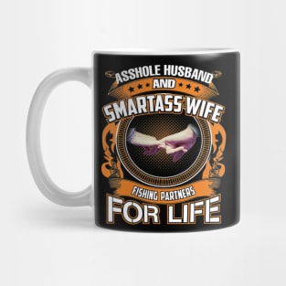 Husband and Wife Fishing Partners For Life Fisherman Mug